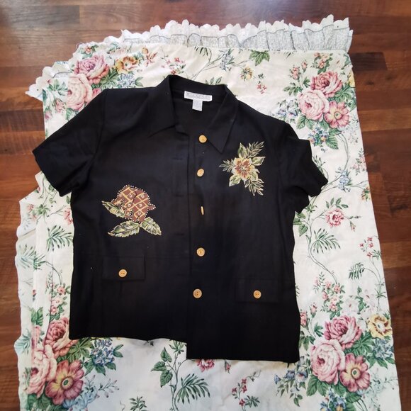 VINTAGE Jessica Howard Size 14- 2 Piece Tunic Maxi 90's Dress Linen blend 0158 - Picture 9 of 12